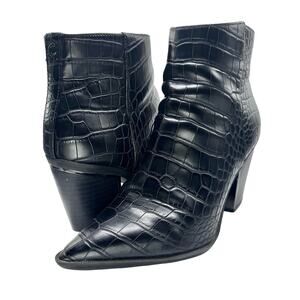 Circus by Sam Edelman | Women | Cal Faux Leather Croc Embossed Booties | 5.5 M